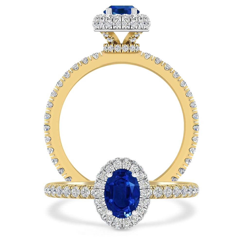 Yellow Gold - Sapphire
