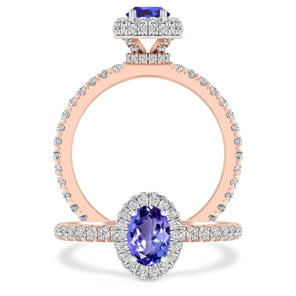 Rose Gold - Tanzanite