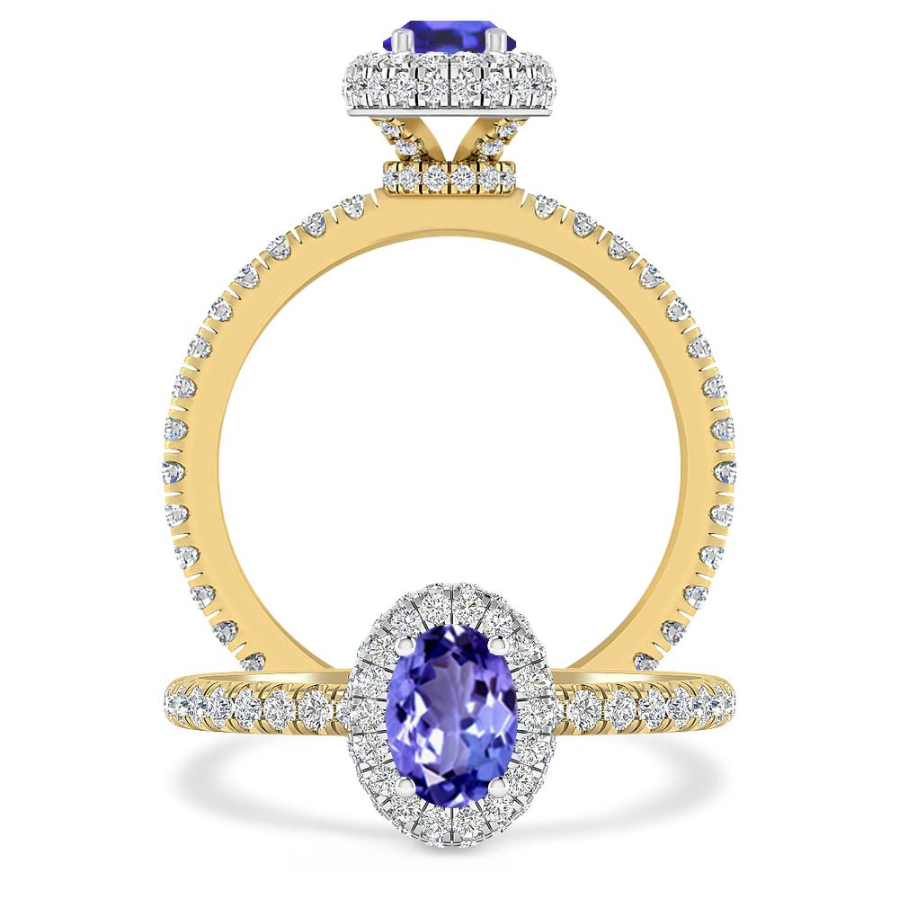 Yellow Gold - Tanzanite