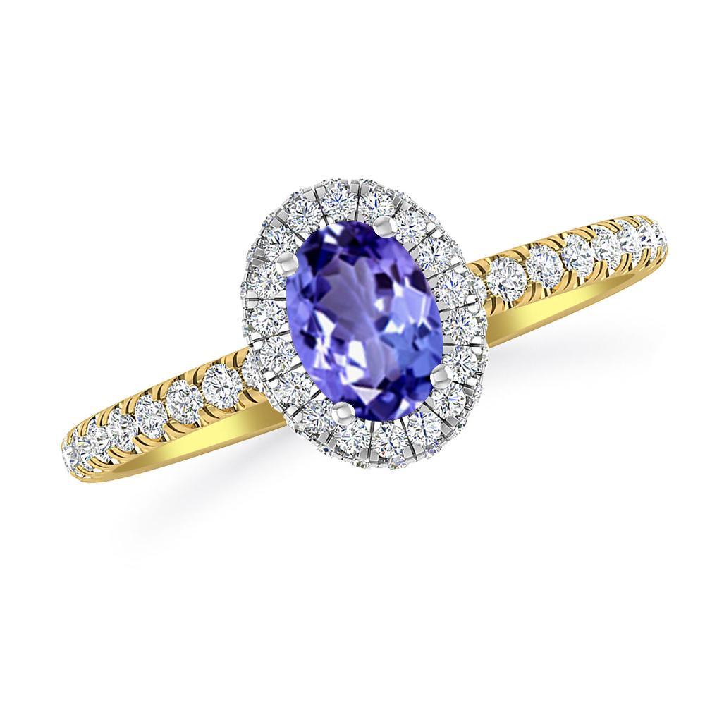 Yellow Gold - Tanzanite