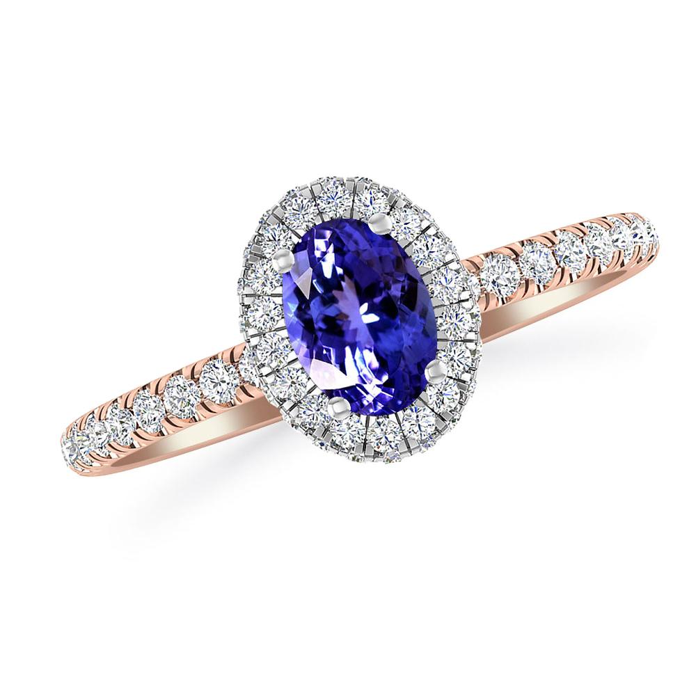 Rose Gold - Tanzanite