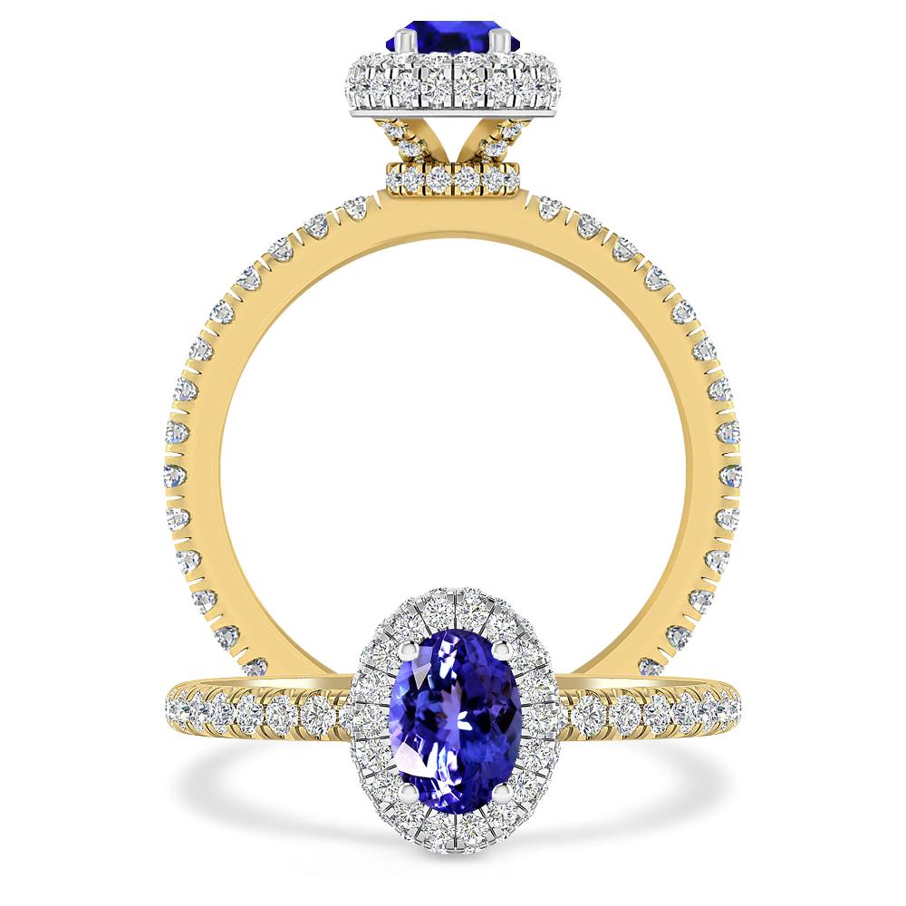 Yellow Gold - Tanzanite