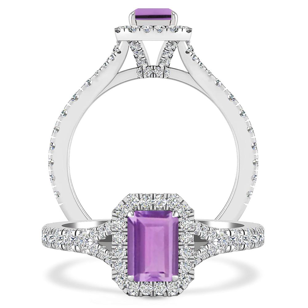 White Gold - Amethyst