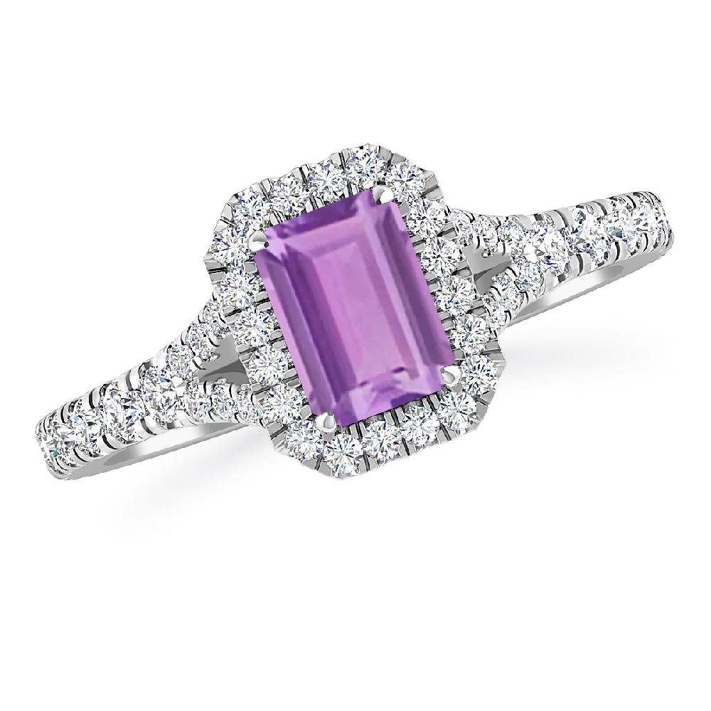 White Gold - Amethyst