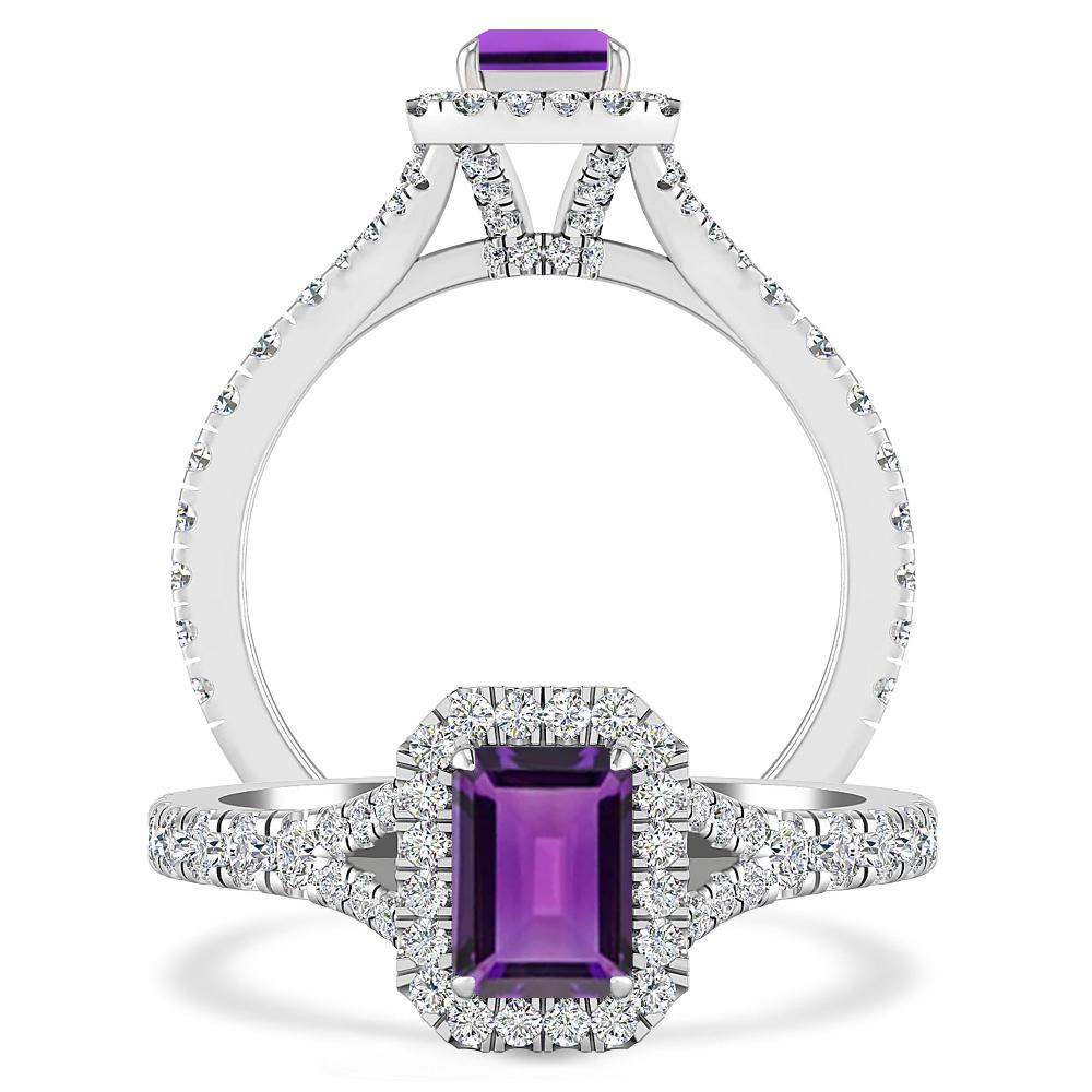 White Gold - Amethyst