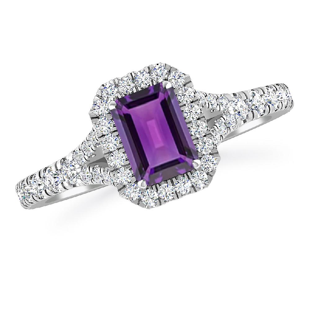 White Gold - Amethyst