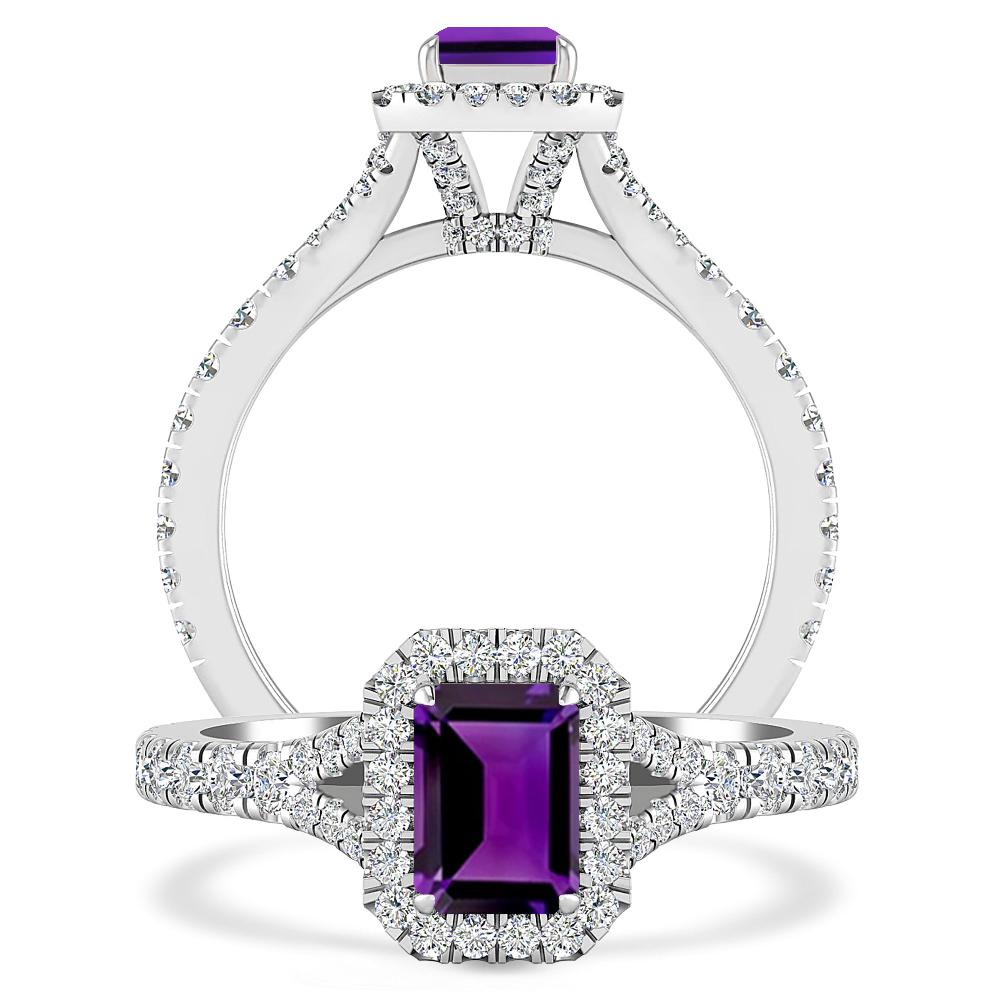 White Gold - Amethyst