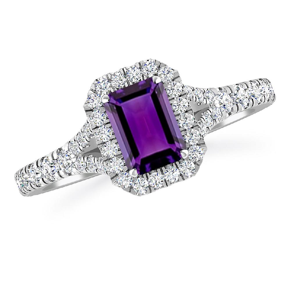 White Gold - Amethyst