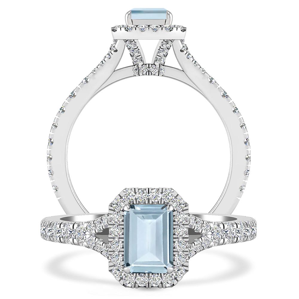 White Gold - Aquamarine