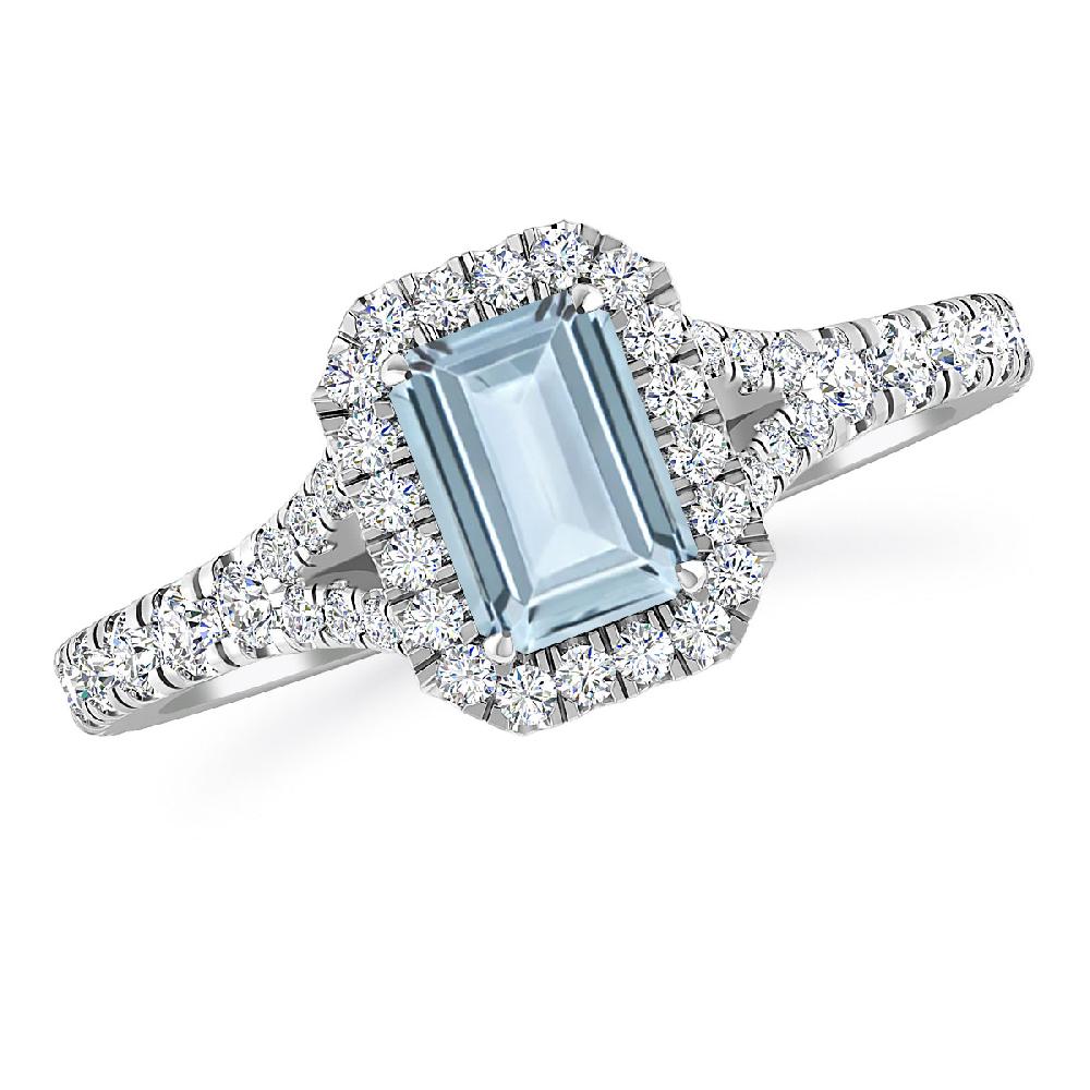 White Gold - Aquamarine