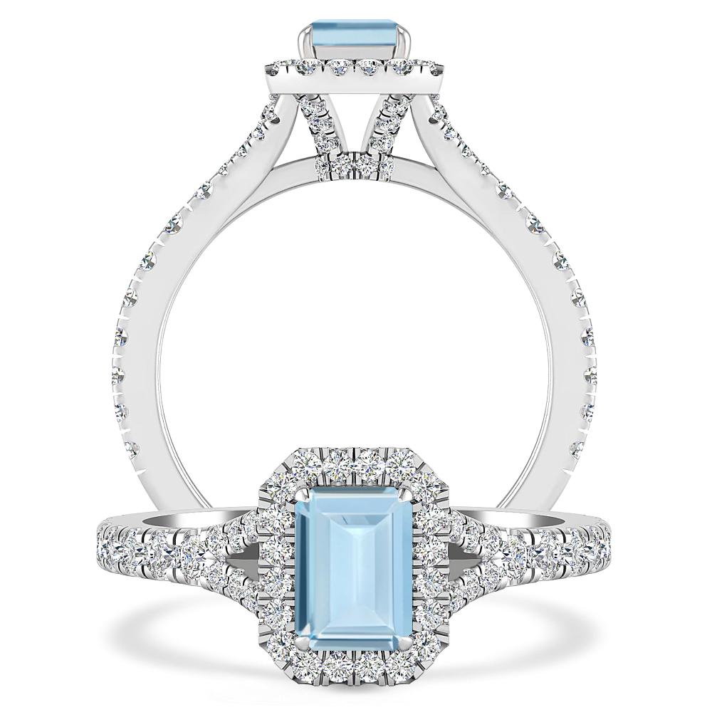 White Gold - Aquamarine