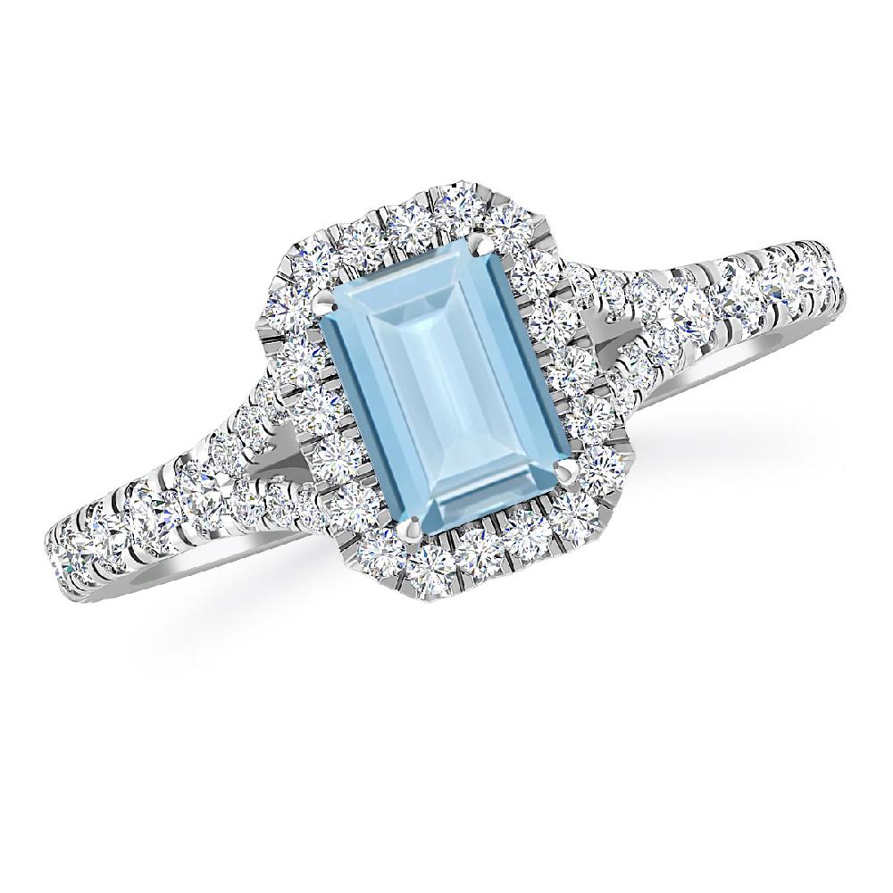 White Gold - Aquamarine