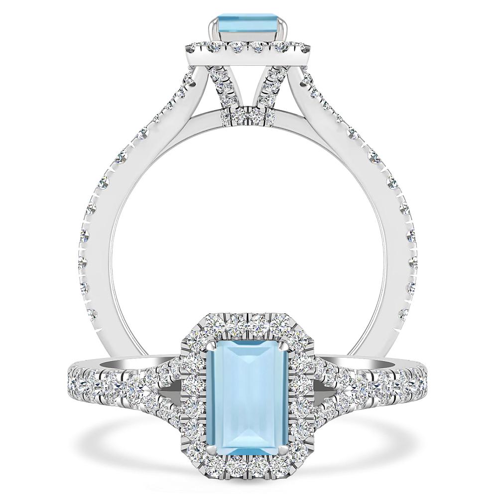 White Gold - Aquamarine