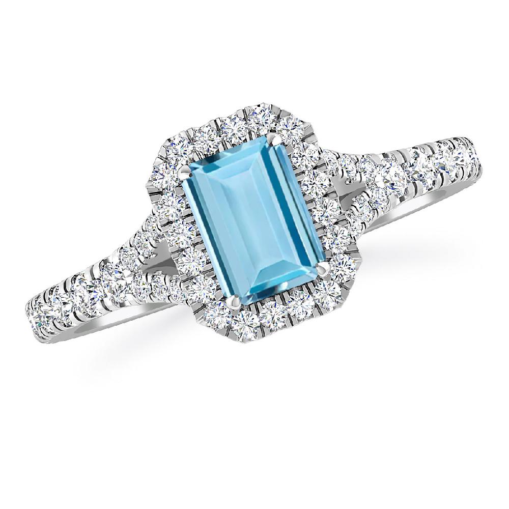 White Gold - Aquamarine