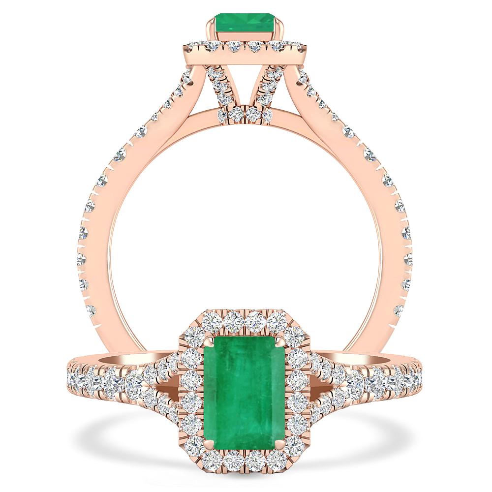 Rose Gold - Emerald