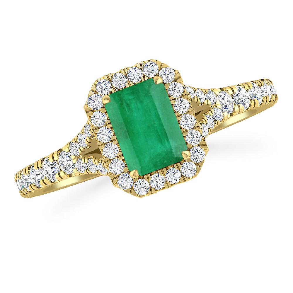 Yellow Gold - Emerald