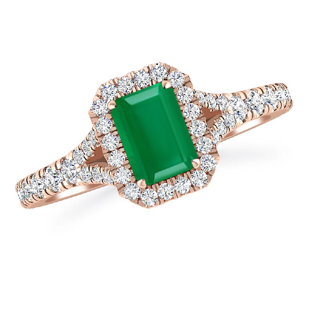 Rose Gold - Emerald