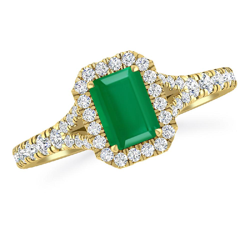 Yellow Gold - Emerald