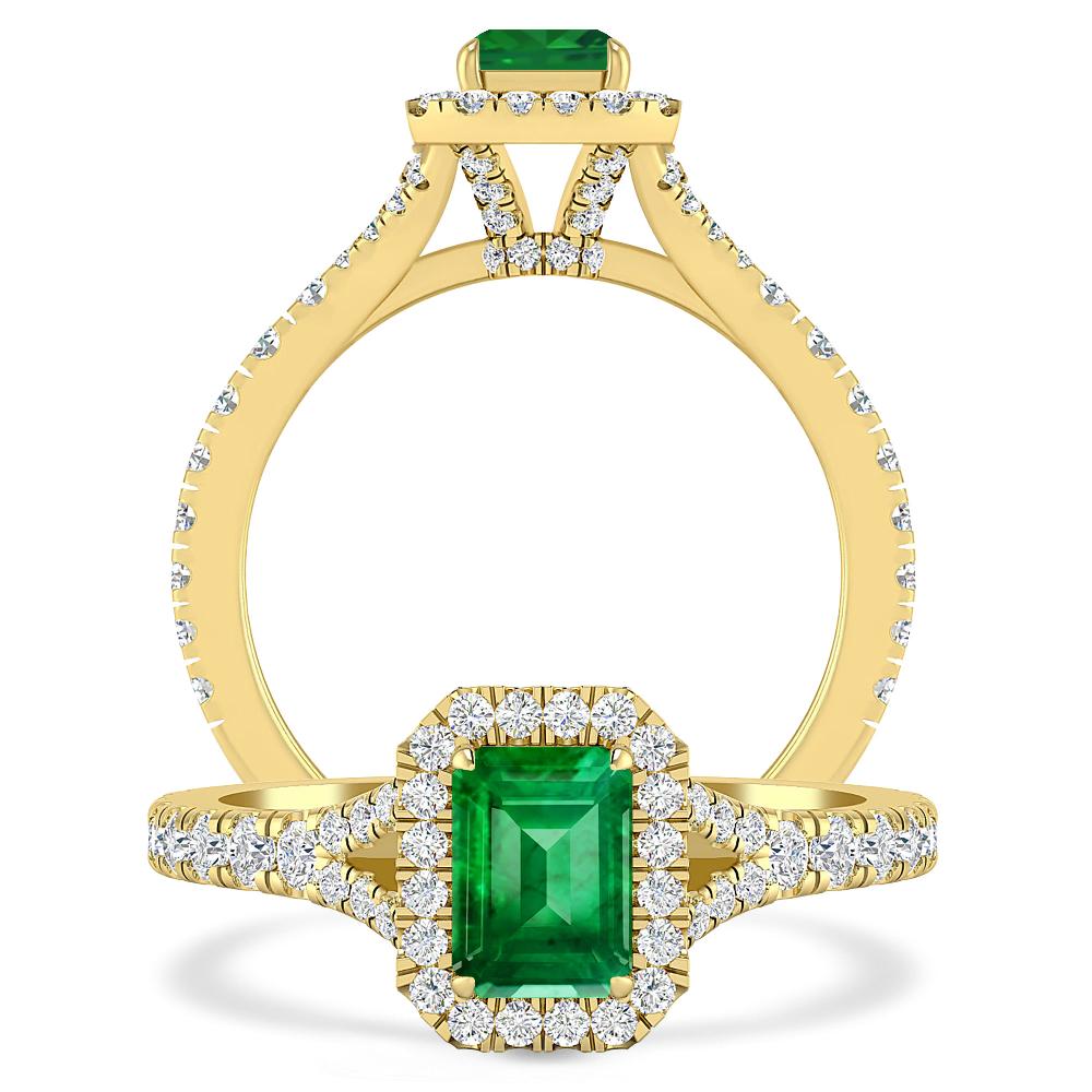 Yellow Gold - Emerald