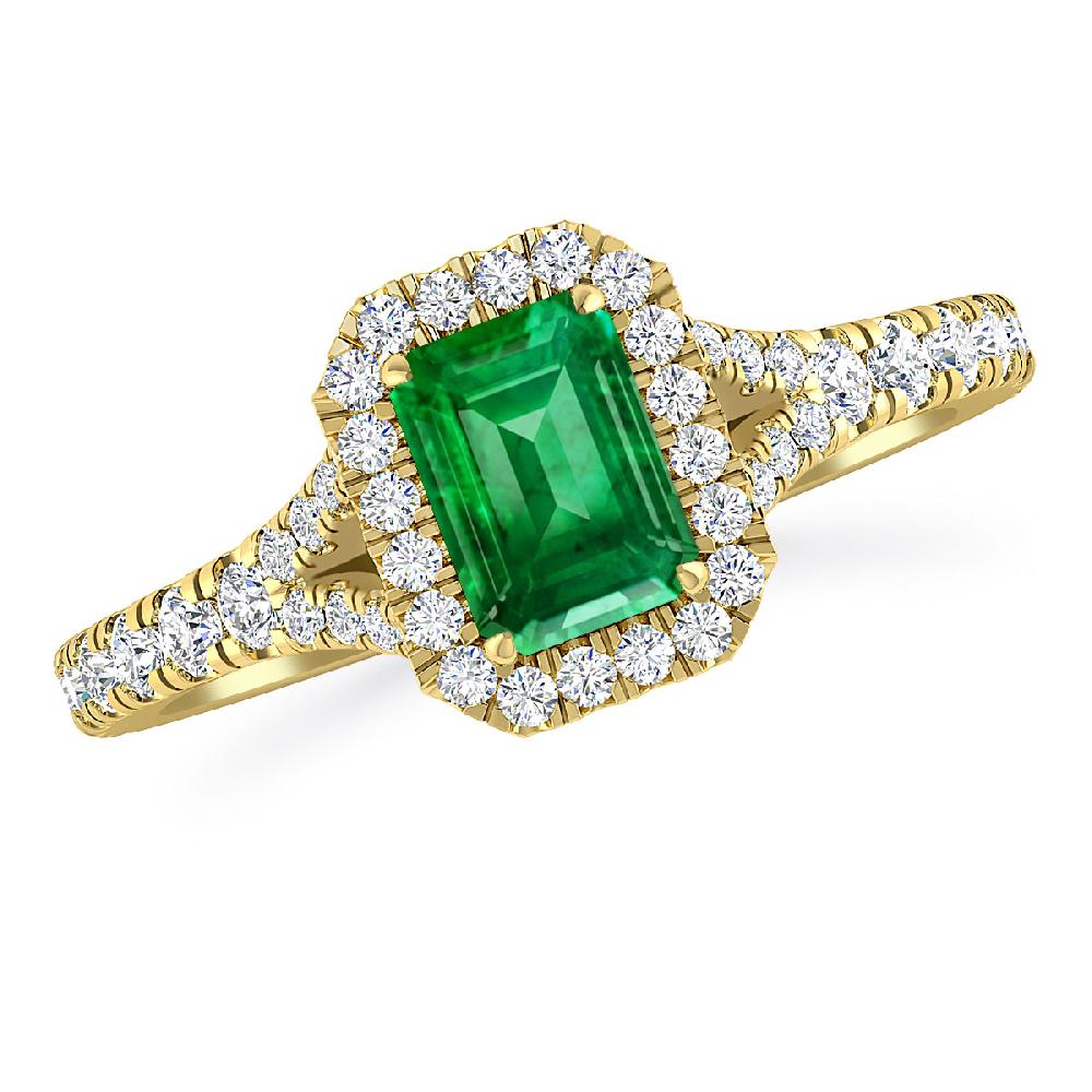 Yellow Gold - Emerald