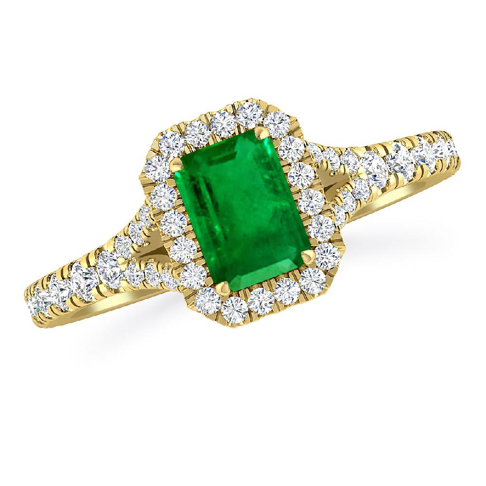 Yellow Gold - Emerald