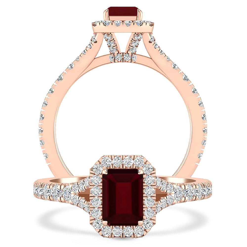 Rose Gold - Garnet