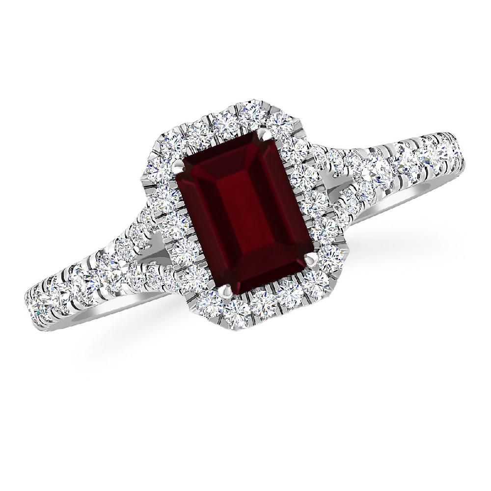 White Gold - Garnet