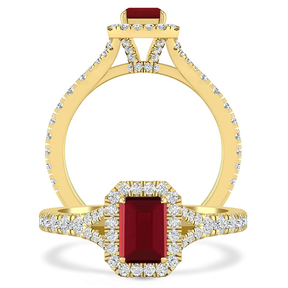 Yellow Gold - Garnet