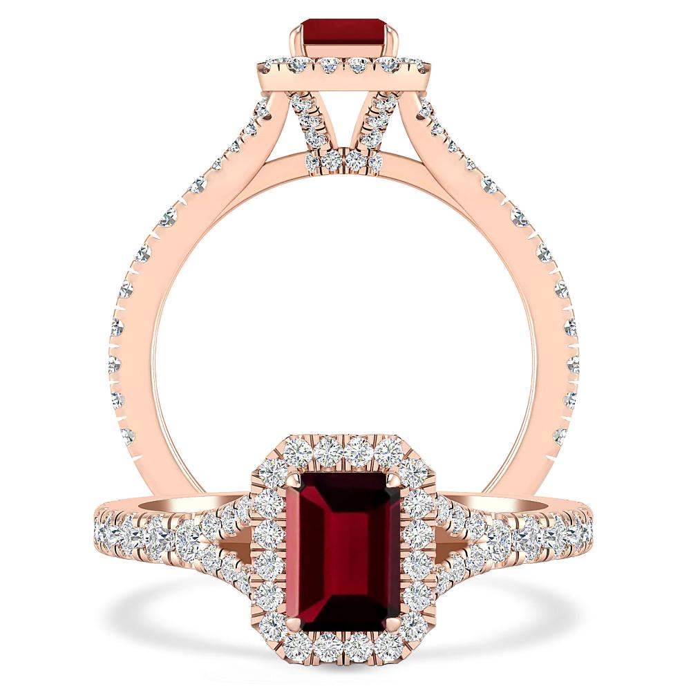 Rose Gold - Garnet