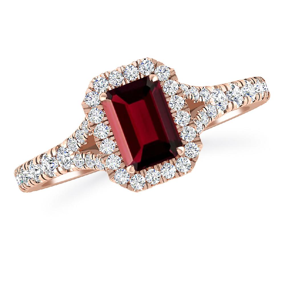 Rose Gold - Garnet