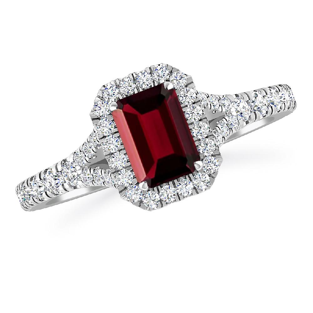 White Gold - Garnet