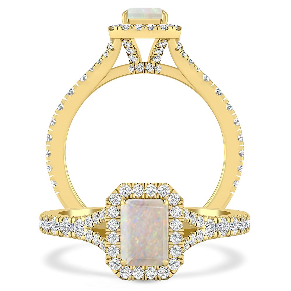 Yellow Gold - Opal