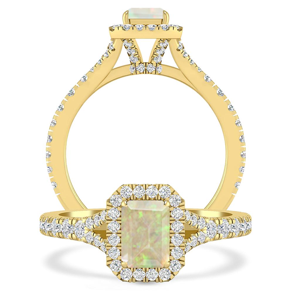 Yellow Gold - Opal