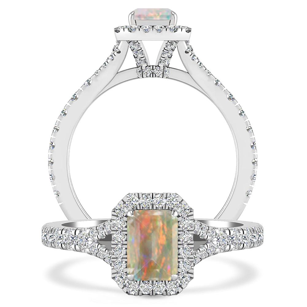 White Gold - Opal