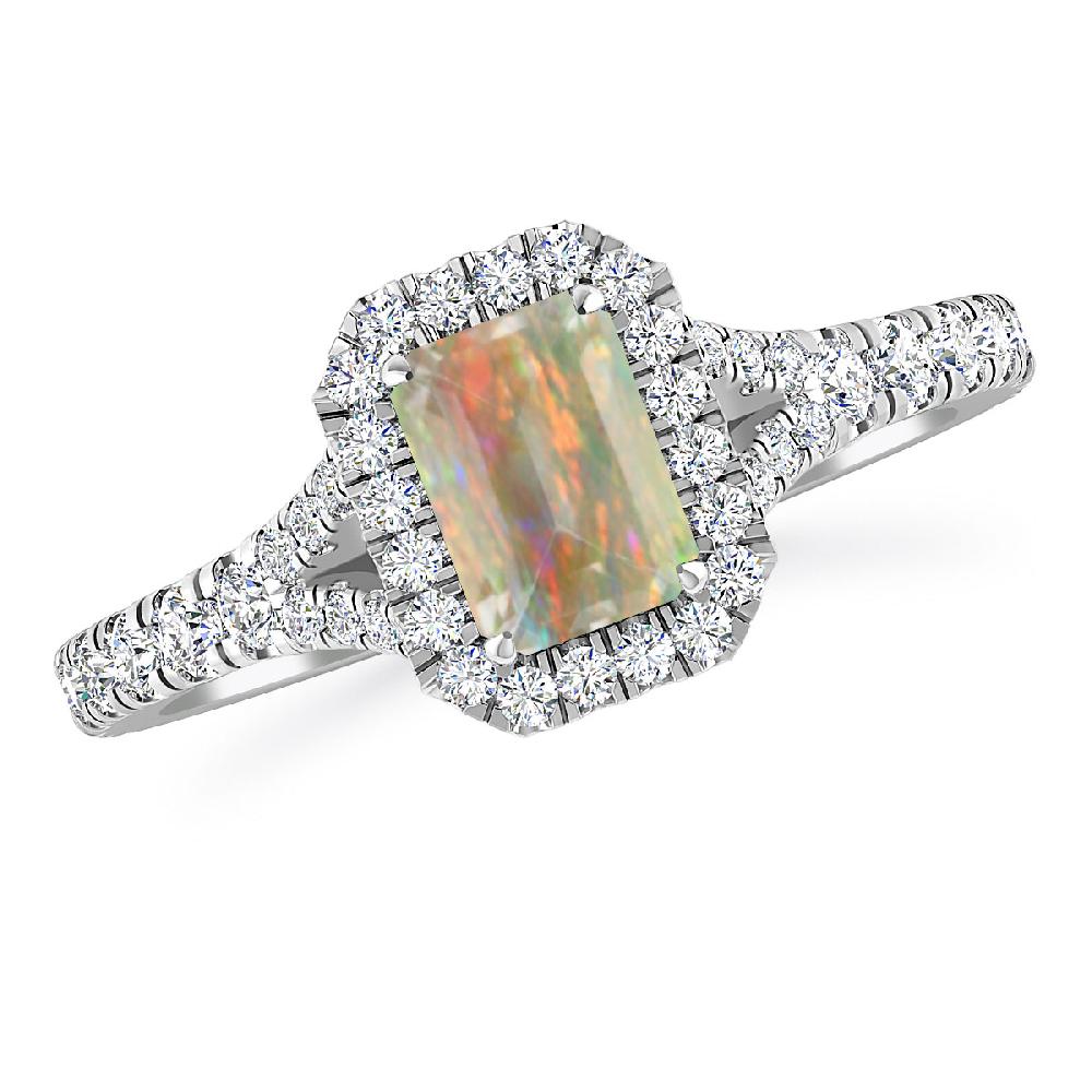 White Gold - Opal