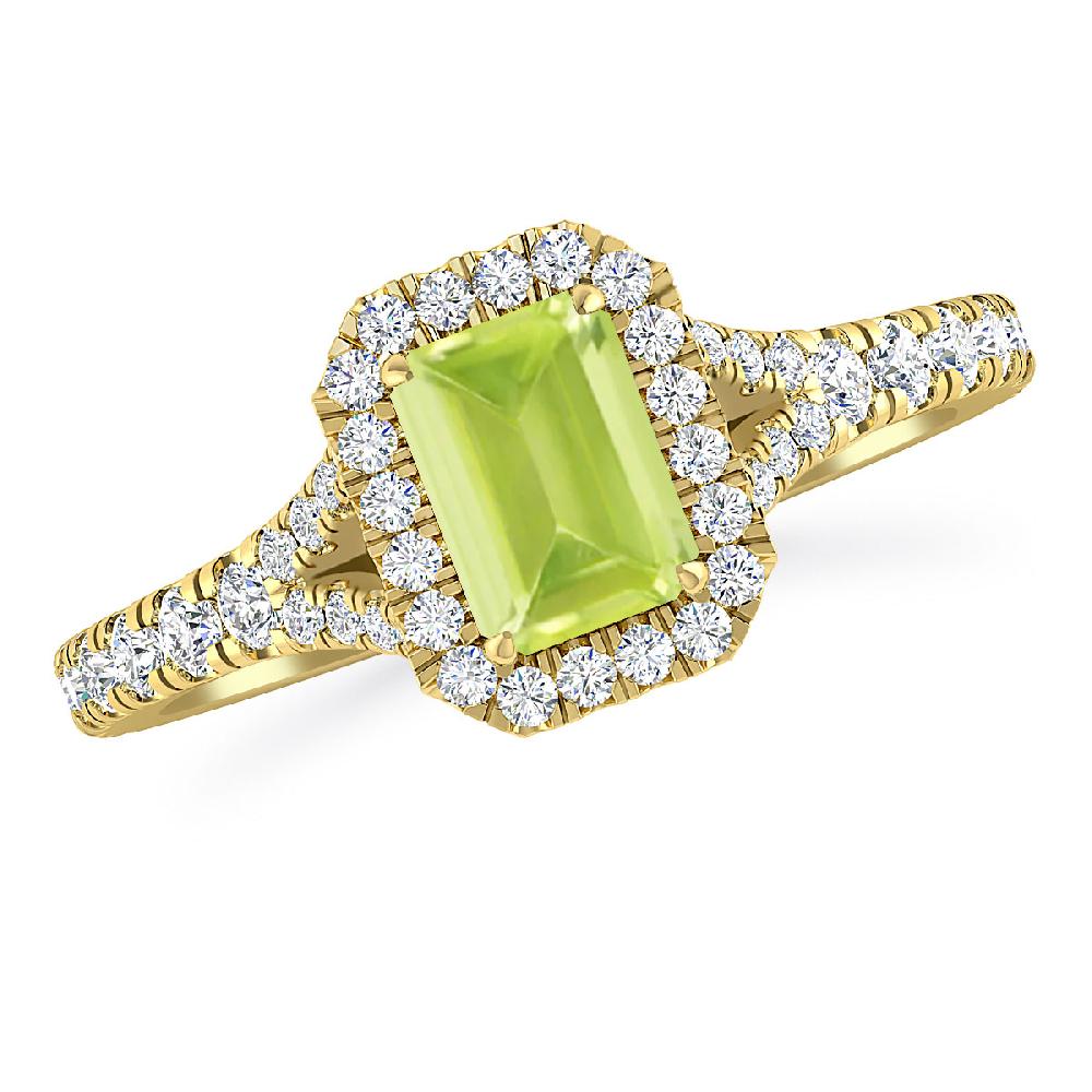 Yellow Gold - Peridot