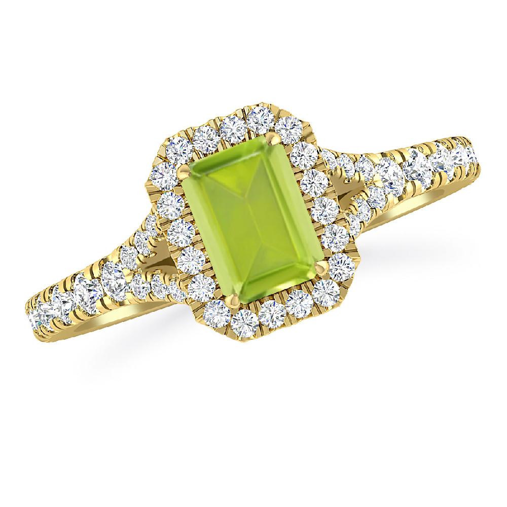 Yellow Gold - Peridot