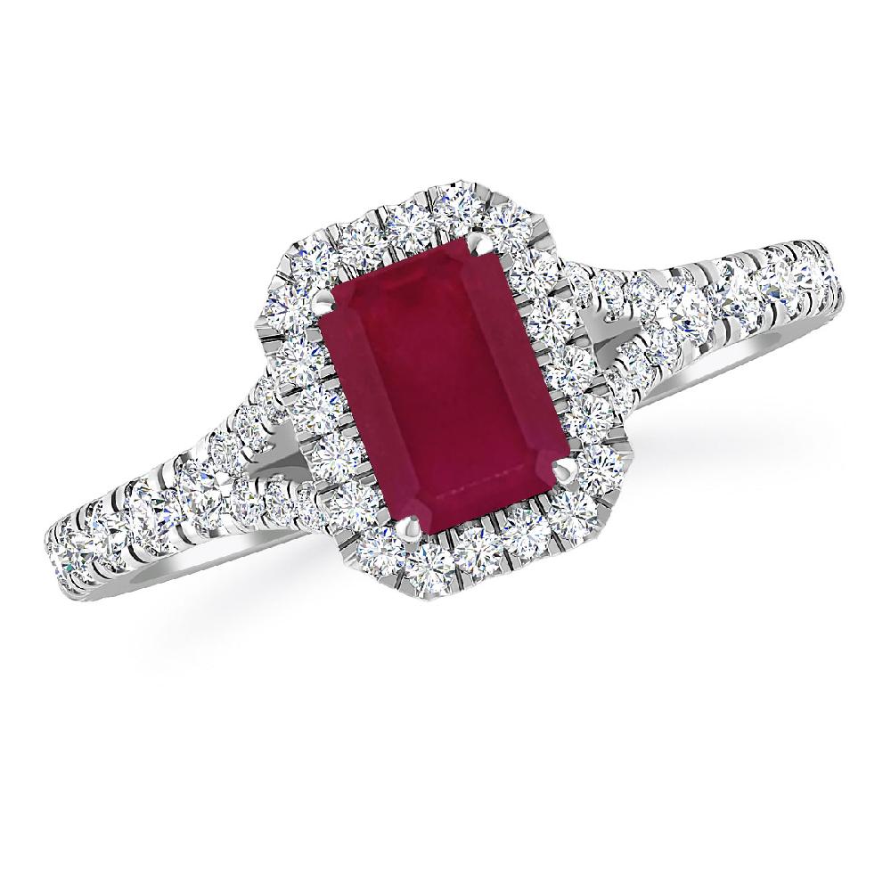 White Gold - Ruby