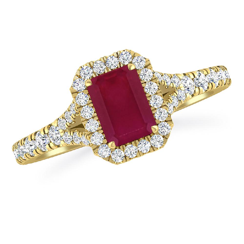 Yellow Gold - Ruby