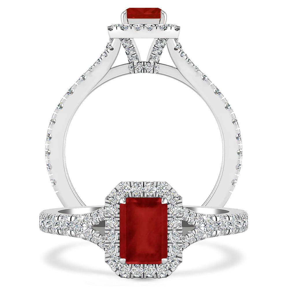 White Gold - Ruby