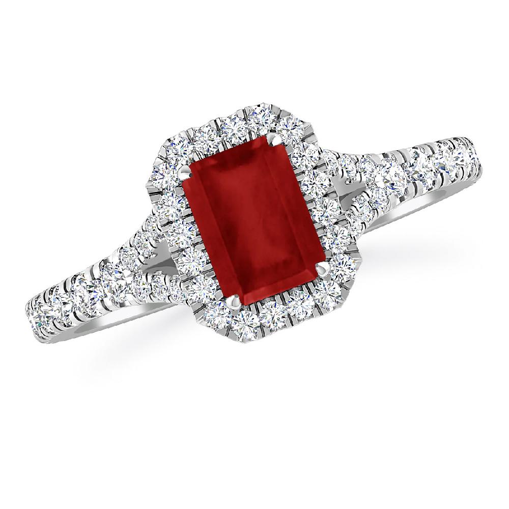 White Gold - Ruby