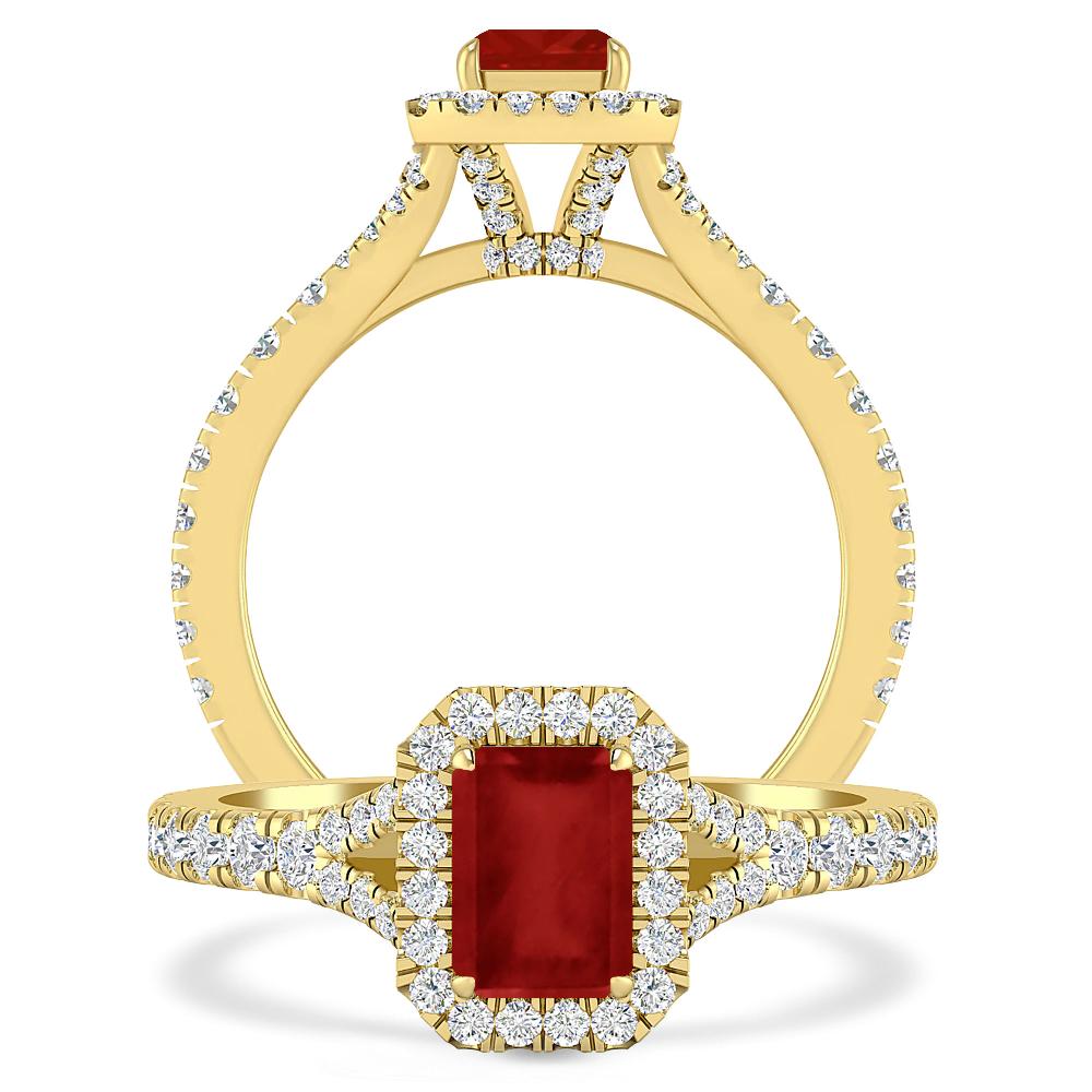 Yellow Gold - Ruby