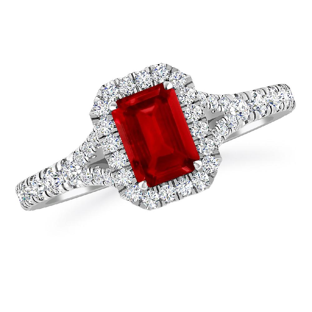 White Gold - Ruby