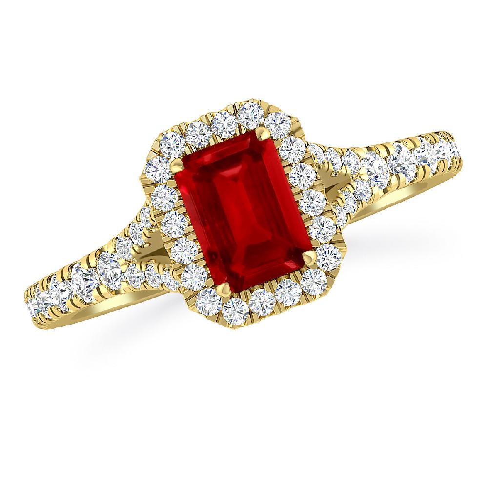 Yellow Gold - Ruby