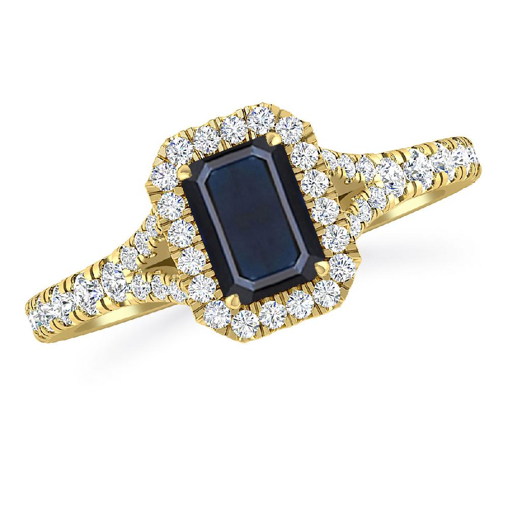 Yellow Gold - Sapphire