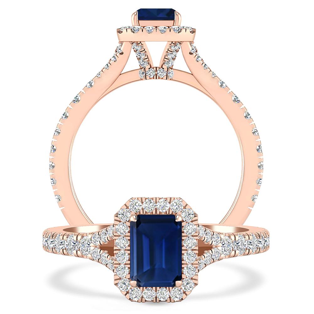 Rose Gold - Sapphire