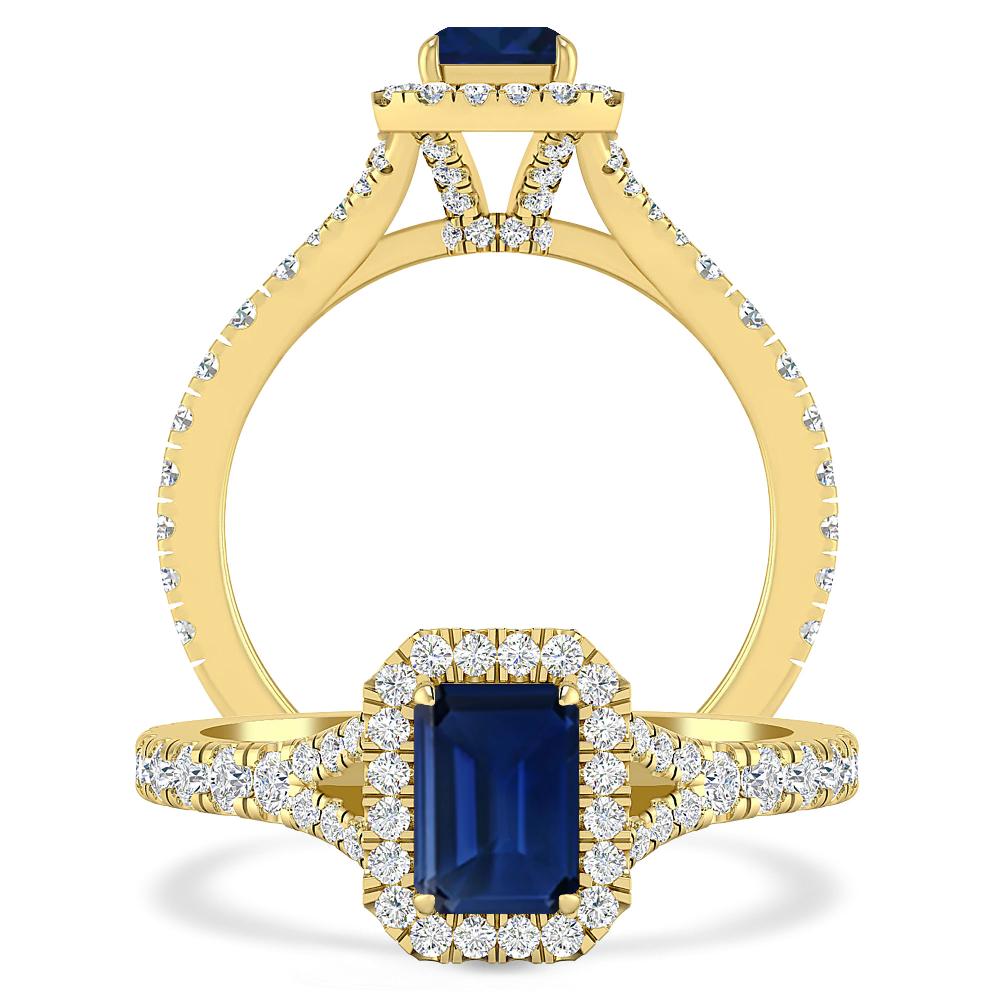 Yellow Gold - Sapphire