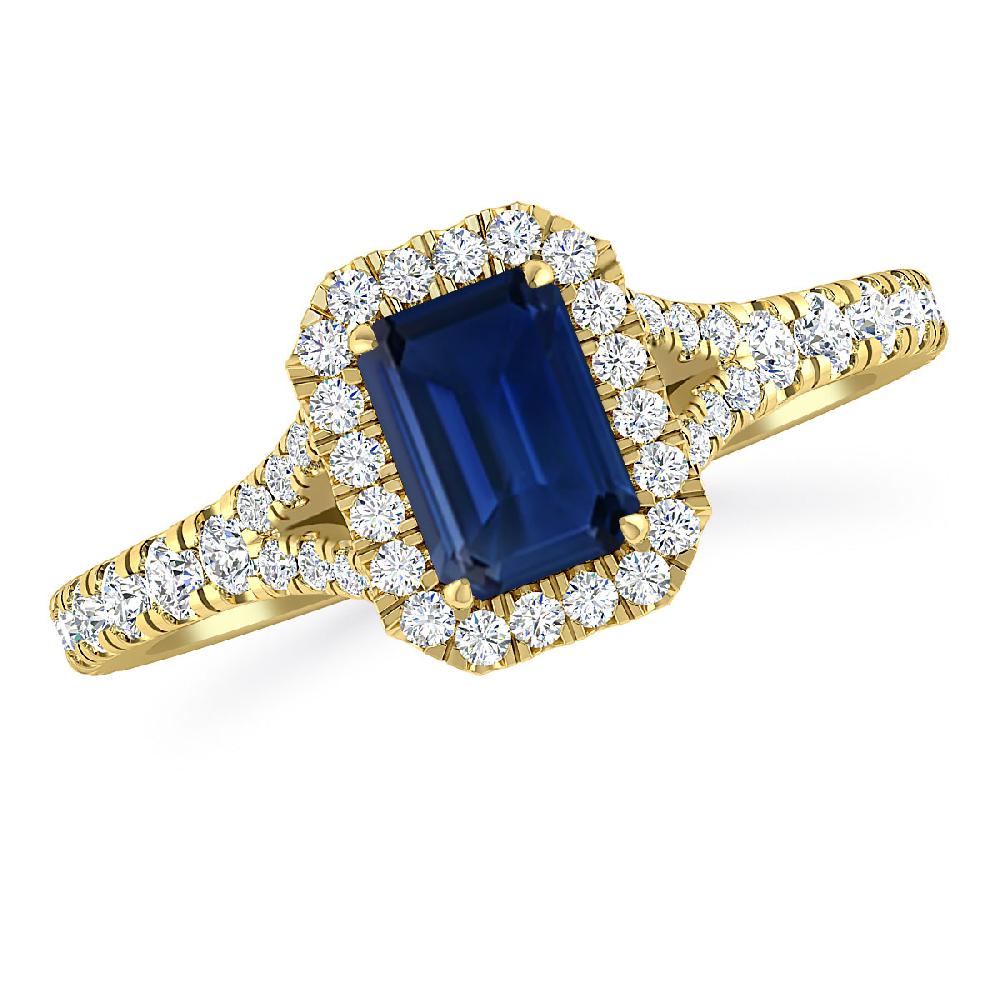 Yellow Gold - Sapphire