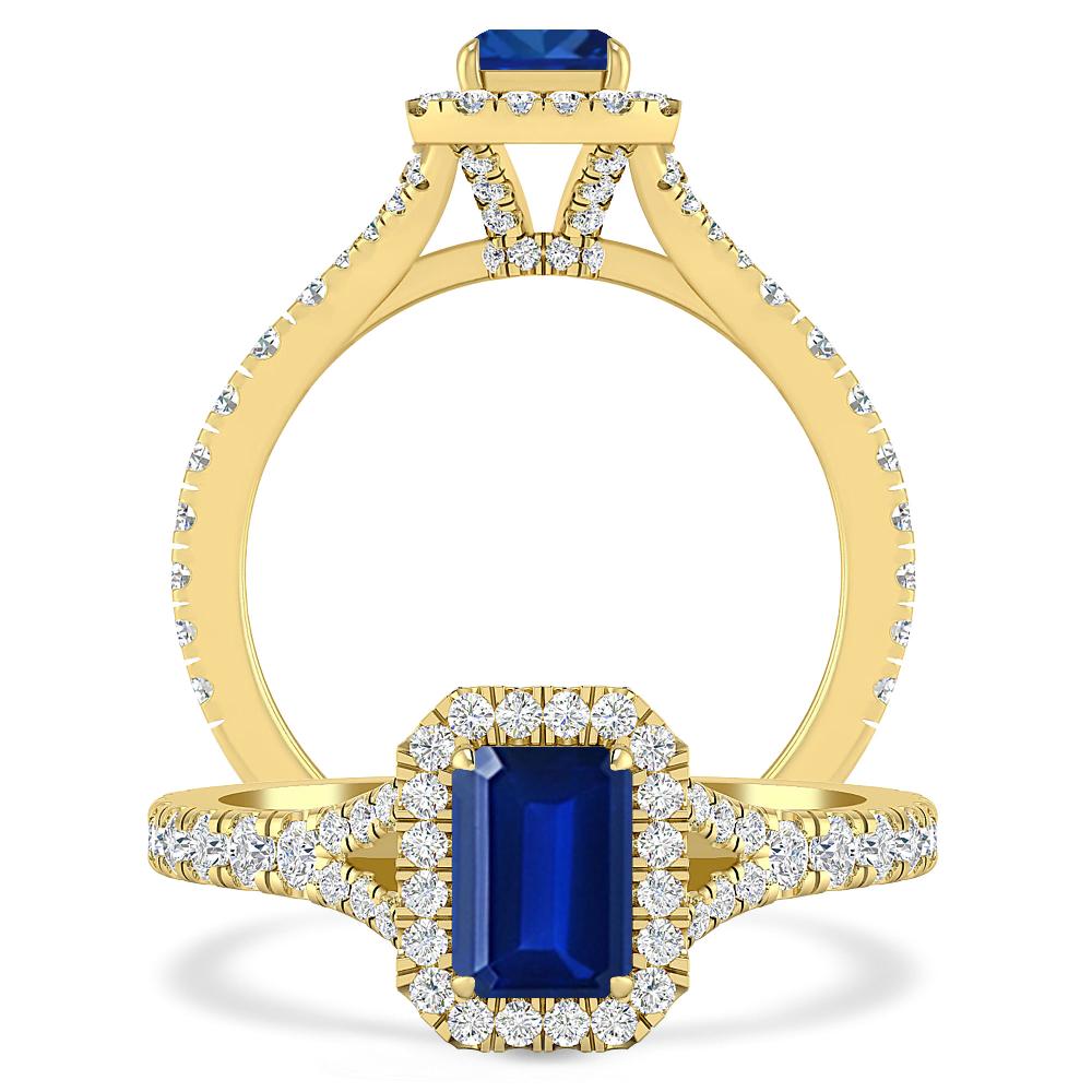 Yellow Gold - Sapphire