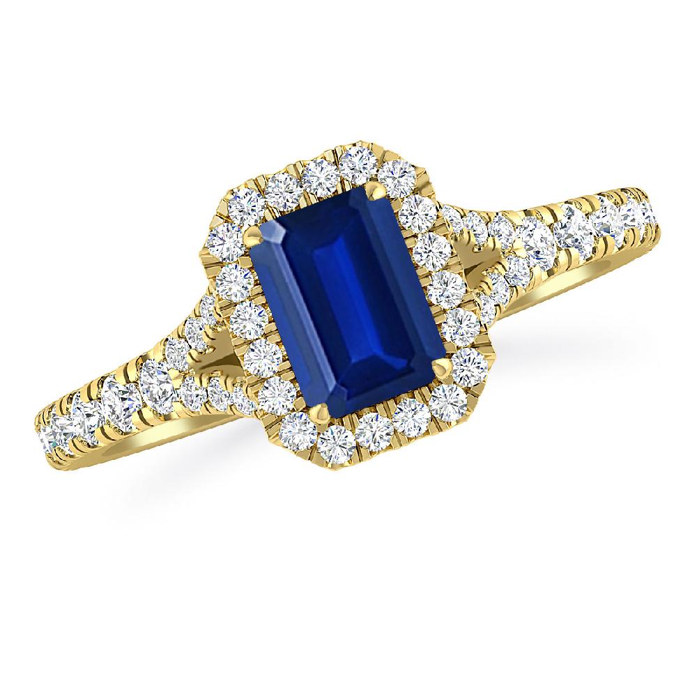 Yellow Gold - Sapphire